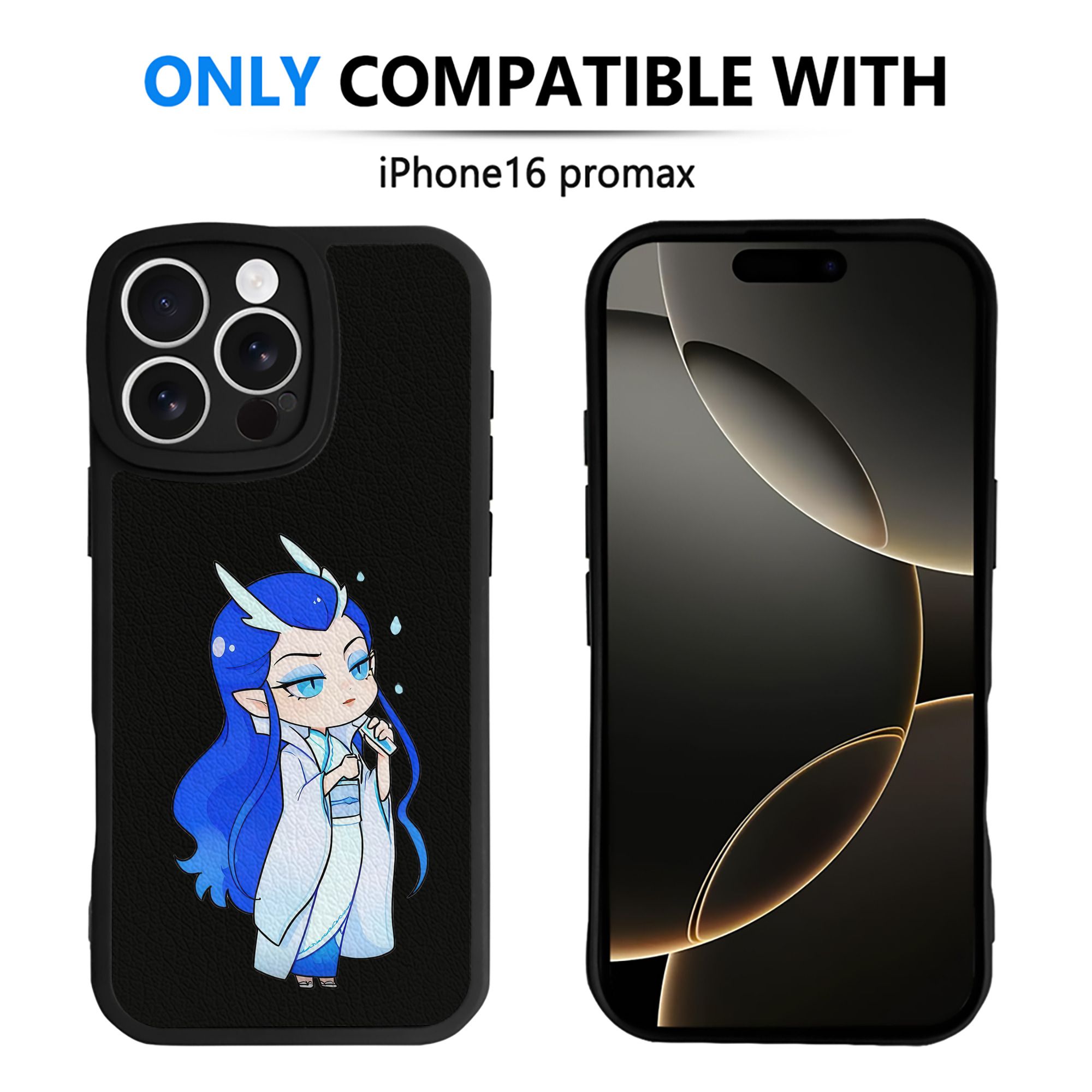 （画像用） Ne Zha 2 ナタ 魔童の大暴れ 【iPhone 16シリーズ対応】シリコンスマホケース（レザー調） 材質：シリコン